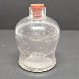 Vintage Miniature small glass Medicine bottle With Stopper